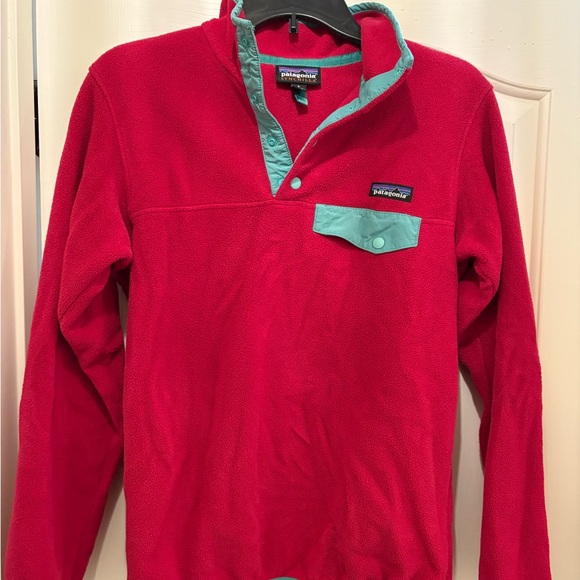 Patagonia Jackets & Blazers - Patagonia Synchilla Red and Teal Pullover